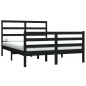 Giroletto Nero in Legno Massello di Pino 140x190 cm Giroletto Nero in Legno Massello di Pino 140x190 cm