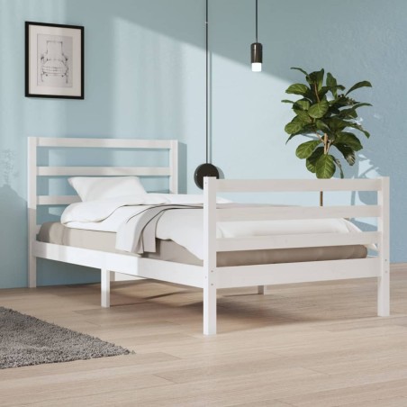 Giroletto Bianco in Legno Massello di Pino 100x200 cm