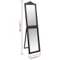 Specchio Autoportante Nero 50x200 cm Specchio Autoportante Nero 50x200 cm