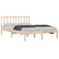 Giroletto in Legno Massello di Pino 135x190 cm 4FT6 Double Giroletto in Legno Massello di Pino 135x190 cm 4FT6 Double