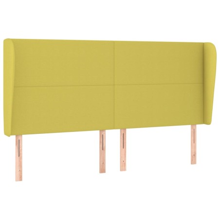 Testiera ad Orecchio Verde 203x23x118/128 cm in Tessuto