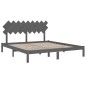 Giroletto Grigio 180x200 cm 6FT Super King in Legno Massello Giroletto Grigio 180x200 cm 6FT Super King in Legno Massello