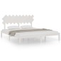 Giroletto Bianco 180x200 cm 6FT Super King in Legno Massello Giroletto Bianco 180x200 cm 6FT Super King in Legno Massello