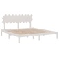 Giroletto Bianco 180x200 cm 6FT Super King in Legno Massello Giroletto Bianco 180x200 cm 6FT Super King in Legno Massello