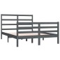 Giroletto Grigio Legno Massello Pino 120x190cm 4FT Small Double Giroletto Grigio Legno Massello Pino 120x190cm 4FT Small Double
