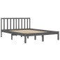 Giroletto Grigio Legno Massello Pino 120x190cm 4FT Small Double
