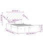 Giroletto Miele 135x190 cm 4FT6 Double in Legno Massello