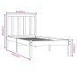 vidaXL Giroletto in Legno Massello Nero 75x190 cm Small Single vidaXL Giroletto in Legno Massello Nero 75x190 cm Small Single