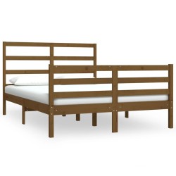 Giroletto Miele in Legno Massello di Pino 135x190cm 4FT6 Double