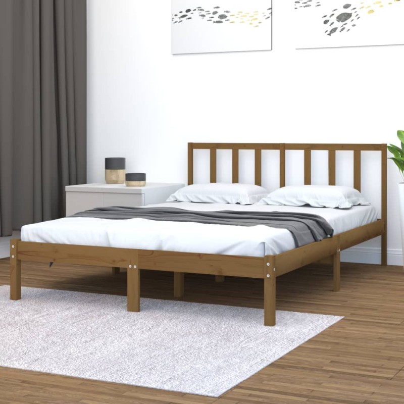 vidaXL Giroletto Ambra in Legno Massello di Pino 120x200 cm