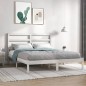 Giroletto Bianco in Legno Massello 150x200 cm 5FT King Size Giroletto Bianco in Legno Massello 150x200 cm 5FT King Size
