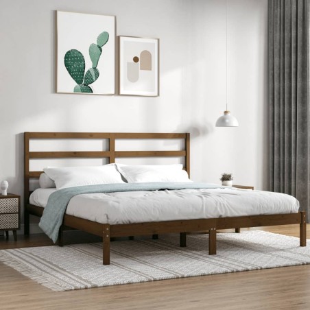 Giroletto Miele in Legno Massello 180x200 cm 6FT Super King