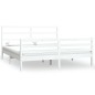 Giroletto Bianco Legno Massello Pino 180x200 cm 6FT Super King Giroletto Bianco Legno Massello Pino 180x200 cm 6FT Super King
