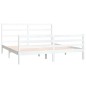 Giroletto Bianco Legno Massello Pino 180x200 cm 6FT Super King Giroletto Bianco Legno Massello Pino 180x200 cm 6FT Super King