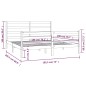 Giroletto Bianco Legno Massello Pino 180x200 cm 6FT Super King Giroletto Bianco Legno Massello Pino 180x200 cm 6FT Super King