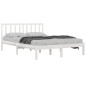 Giroletto Bianco Legno Massello Pino 180x200 cm 6FT Super King Giroletto Bianco Legno Massello Pino 180x200 cm 6FT Super King