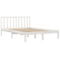 Giroletto Bianco Legno Massello Pino 180x200 cm 6FT Super King Giroletto Bianco Legno Massello Pino 180x200 cm 6FT Super King