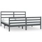 Giroletto Grigio Legno Massello Pino 180x200 cm 6FT Super King Giroletto Grigio Legno Massello Pino 180x200 cm 6FT Super King
