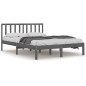 Giroletto Grigio Legno Massello Pino 180x200 cm 6FT Super King Giroletto Grigio Legno Massello Pino 180x200 cm 6FT Super King