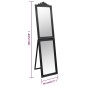 Specchio Autoportante Nero 40x160 cm Specchio Autoportante Nero 40x160 cm