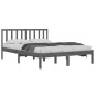 Giroletto Grigio Legno Massello Pino 180x200 cm 6FT Super King Giroletto Grigio Legno Massello Pino 180x200 cm 6FT Super King
