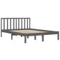 Giroletto Grigio Legno Massello Pino 180x200 cm 6FT Super King Giroletto Grigio Legno Massello Pino 180x200 cm 6FT Super King