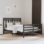 Giroletto Grigio in Legno Massello 150x200 cm 5FT King Size Giroletto Grigio in Legno Massello 150x200 cm 5FT King Size
