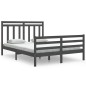 Giroletto Grigio in Legno Massello 150x200 cm 5FT King Size Giroletto Grigio in Legno Massello 150x200 cm 5FT King Size
