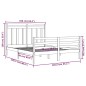 vidaXL Giroletto Bianco in Legno Massello 160x200 cm vidaXL Giroletto Bianco in Legno Massello 160x200 cm