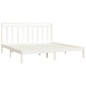 Giroletto Bianco in Legno Massello 180x200 cm 6FT Super King Giroletto Bianco in Legno Massello 180x200 cm 6FT Super King