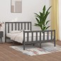 Giroletto Grigio in Legno Massello 120x190 cm 4FT Small Double