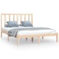 Giroletto in Legno Massello di Pino 135x190 cm 4FT6 Double Giroletto in Legno Massello di Pino 135x190 cm 4FT6 Double