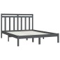 Giroletto Grigio in Legno Massello 150x200 cm 5FT King Size Giroletto Grigio in Legno Massello 150x200 cm 5FT King Size