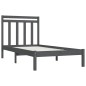 Giroletto Grigio in Legno Massello 90x190 cm 3FT Single