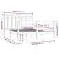 Giroletto in Legno Massello 150x200 cm 5FT King Size