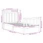 Giroletto Nero in Legno Massello 75x190 cm 2FT6 Small Single Giroletto Nero in Legno Massello 75x190 cm 2FT6 Small Single