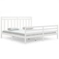 Giroletto Bianco in Legno Massello 180x200 cm 6FT Super King
