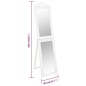 Specchio Autoportante Bianco 40x160 cm Specchio Autoportante Bianco 40x160 cm