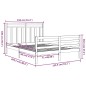 Giroletto Miele in Legno Massello 150x200 cm 5FT King Size Giroletto Miele in Legno Massello 150x200 cm 5FT King Size