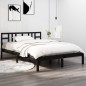Giroletto Nero in Legno Massello 180x200 cm 6FT Super King Giroletto Nero in Legno Massello 180x200 cm 6FT Super King