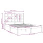 Giroletto Bianco in Legno Massello 140x190 cm Giroletto Bianco in Legno Massello 140x190 cm