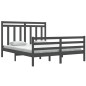 Giroletto Grigio in Legno Massello 160x200 cm Giroletto Grigio in Legno Massello 160x200 cm