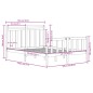 Giroletto Miele in Legno Massello 120x190 cm 4FT Small Double Giroletto Miele in Legno Massello 120x190 cm 4FT Small Double