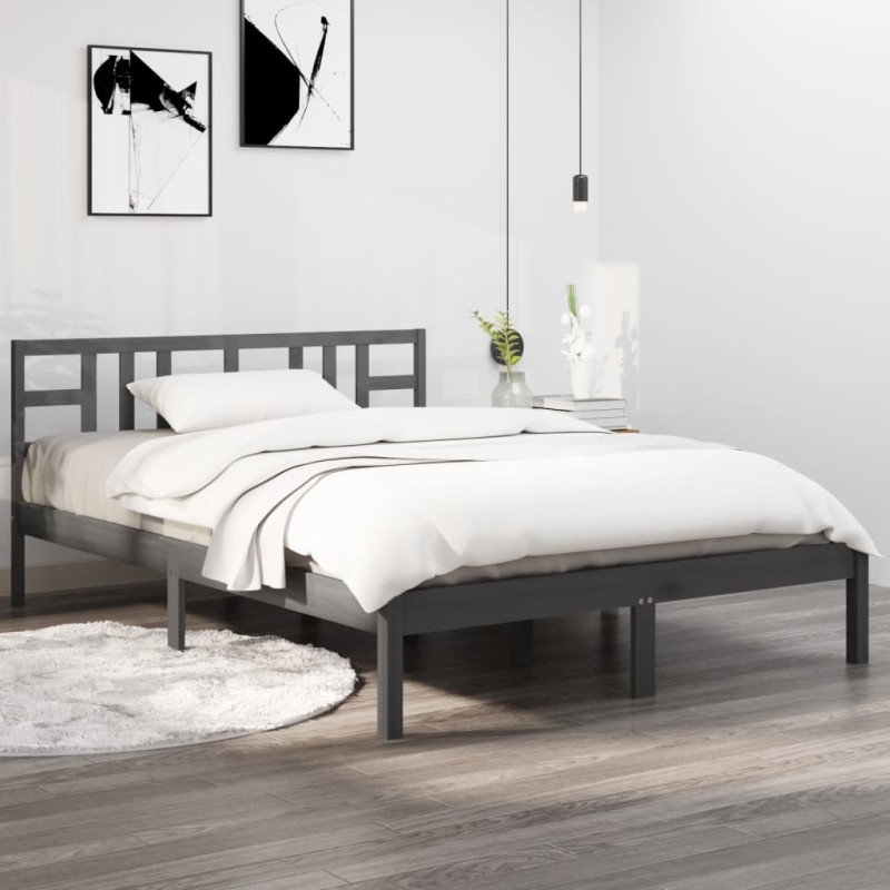 Giroletto Grigio in Legno Massello 140x190 cm Giroletto Grigio in Legno Massello 140x190 cm