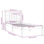 Giroletto Grigio in Legno Massello 100x200 cm