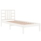vidaXL Giroletto Bianco in Legno Massello 90x200 cm vidaXL Giroletto Bianco in Legno Massello 90x200 cm