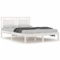 Giroletto Bianco in Legno Massello 150x200 cm 5FT King Size
