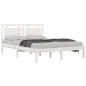 Giroletto Bianco in Legno Massello 150x200 cm 5FT King Size