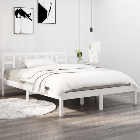 Giroletto Bianco in Legno Massello 180x200 cm 6FT Super King