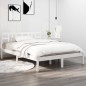 Giroletto Bianco in Legno Massello 180x200 cm 6FT Super King Giroletto Bianco in Legno Massello 180x200 cm 6FT Super King